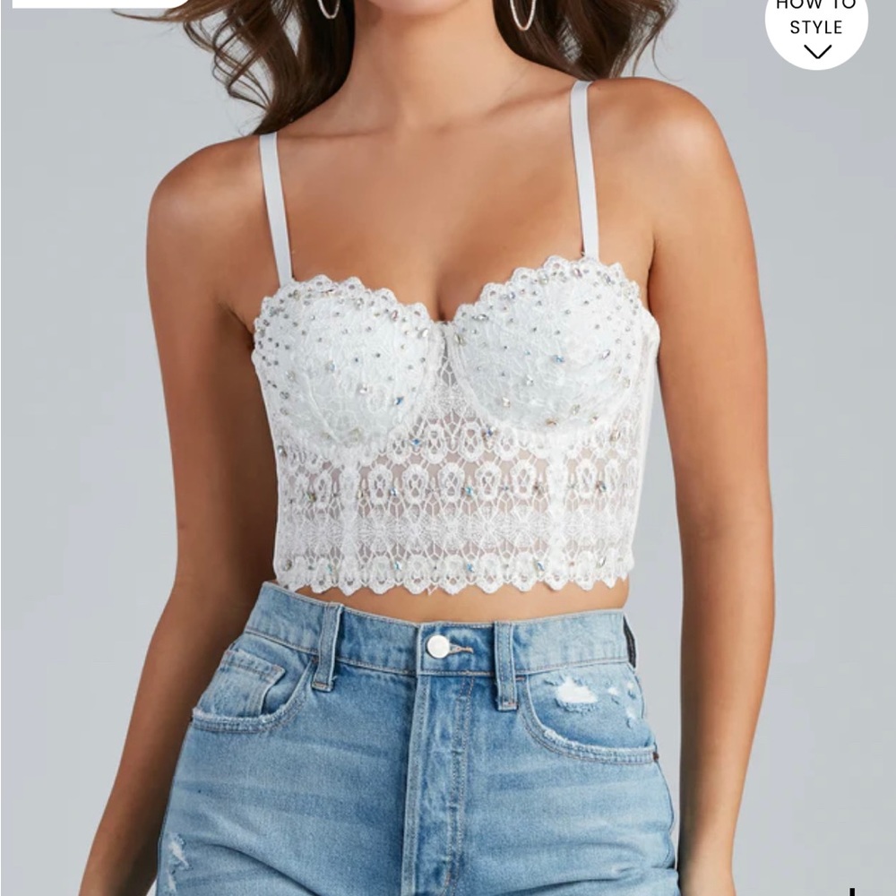 Reigning Lace Crop Top